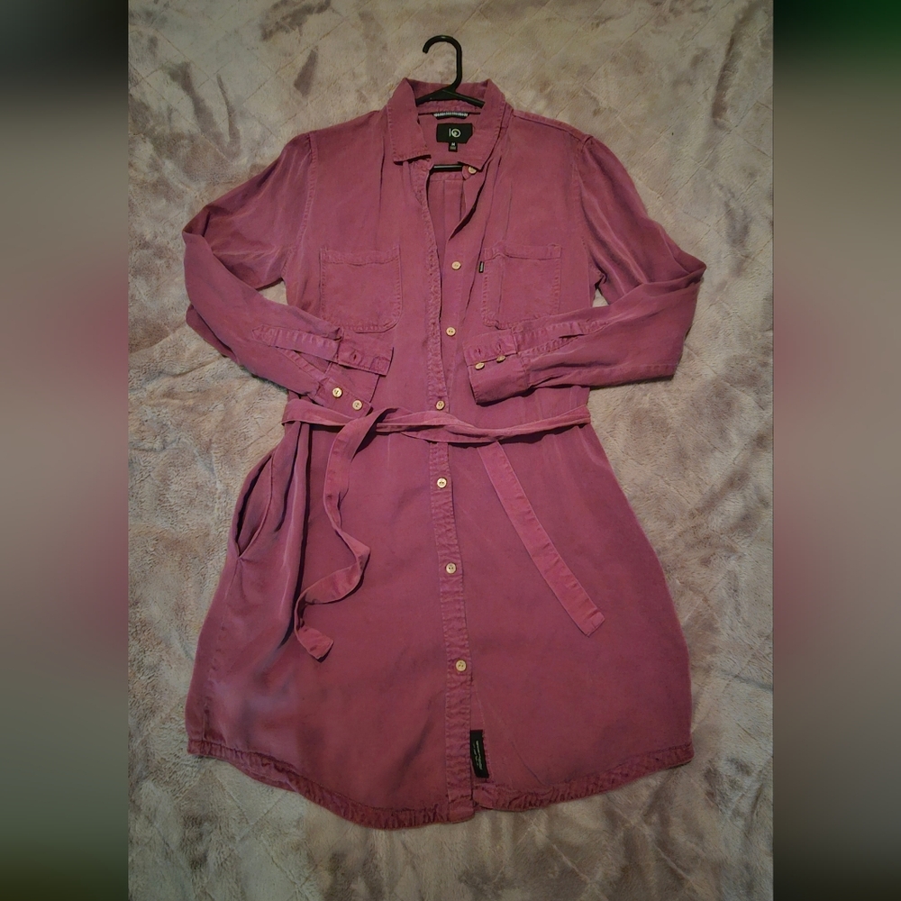 Tentree button-up shirt dress, size medium